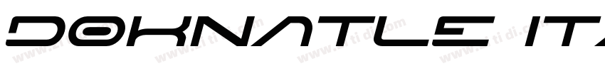 Doknatle Italic字体转换